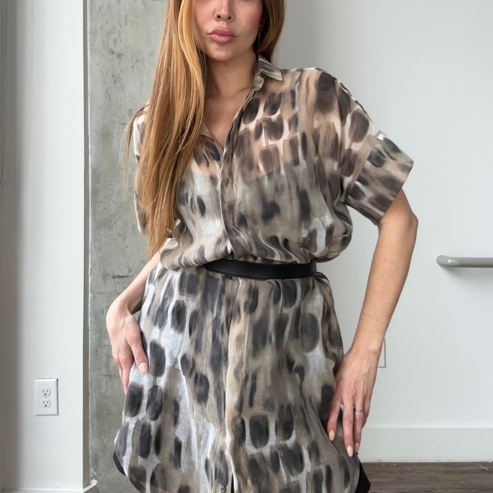 LAHIVE Silk Shirt Dress